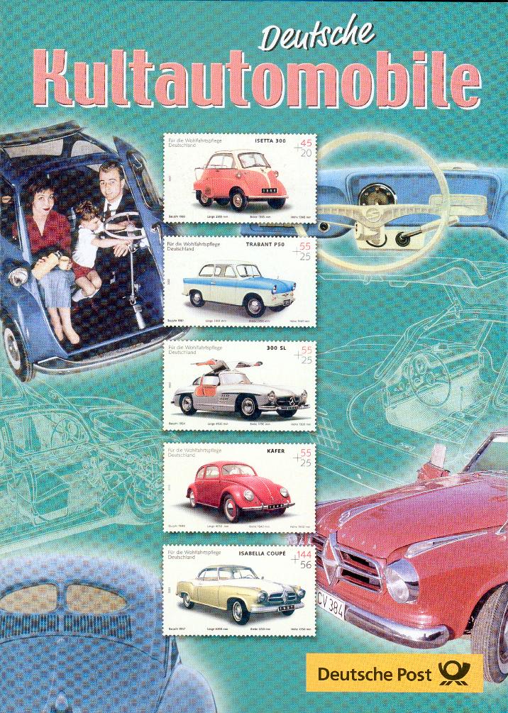 Germany big FDC folder VW Käfer beetle Trabant fw70 2  